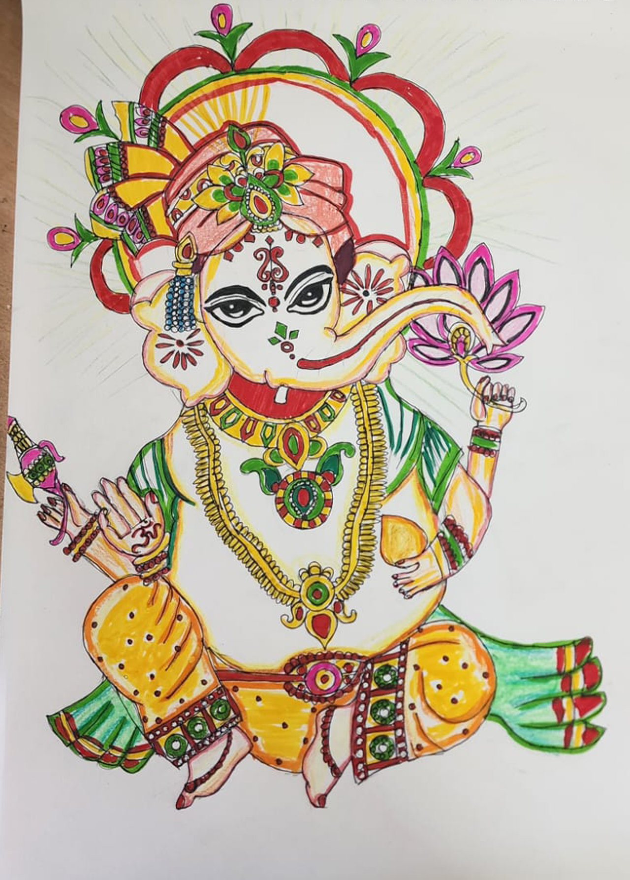 Drawing by R.T. in Channai, India